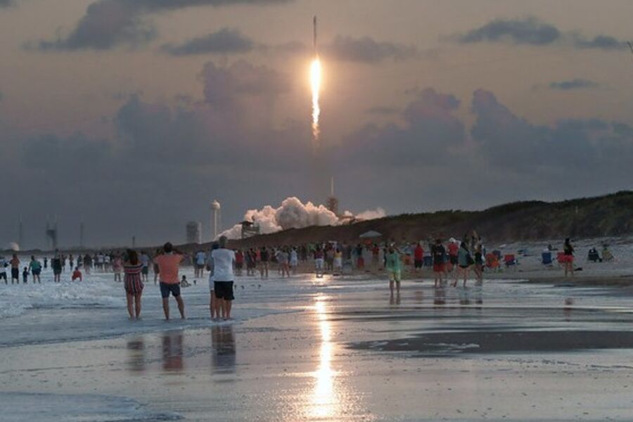 Rocket launch from Playalinda Beach