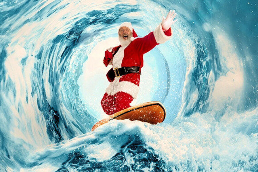 Celebrate Christmas Eve in true Florida style at Surfing Santas 